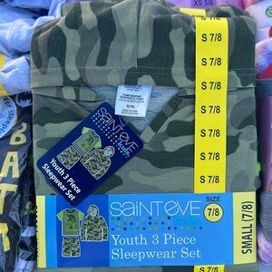 NWT Saint Eve Kids 3 Piece Sleepwear